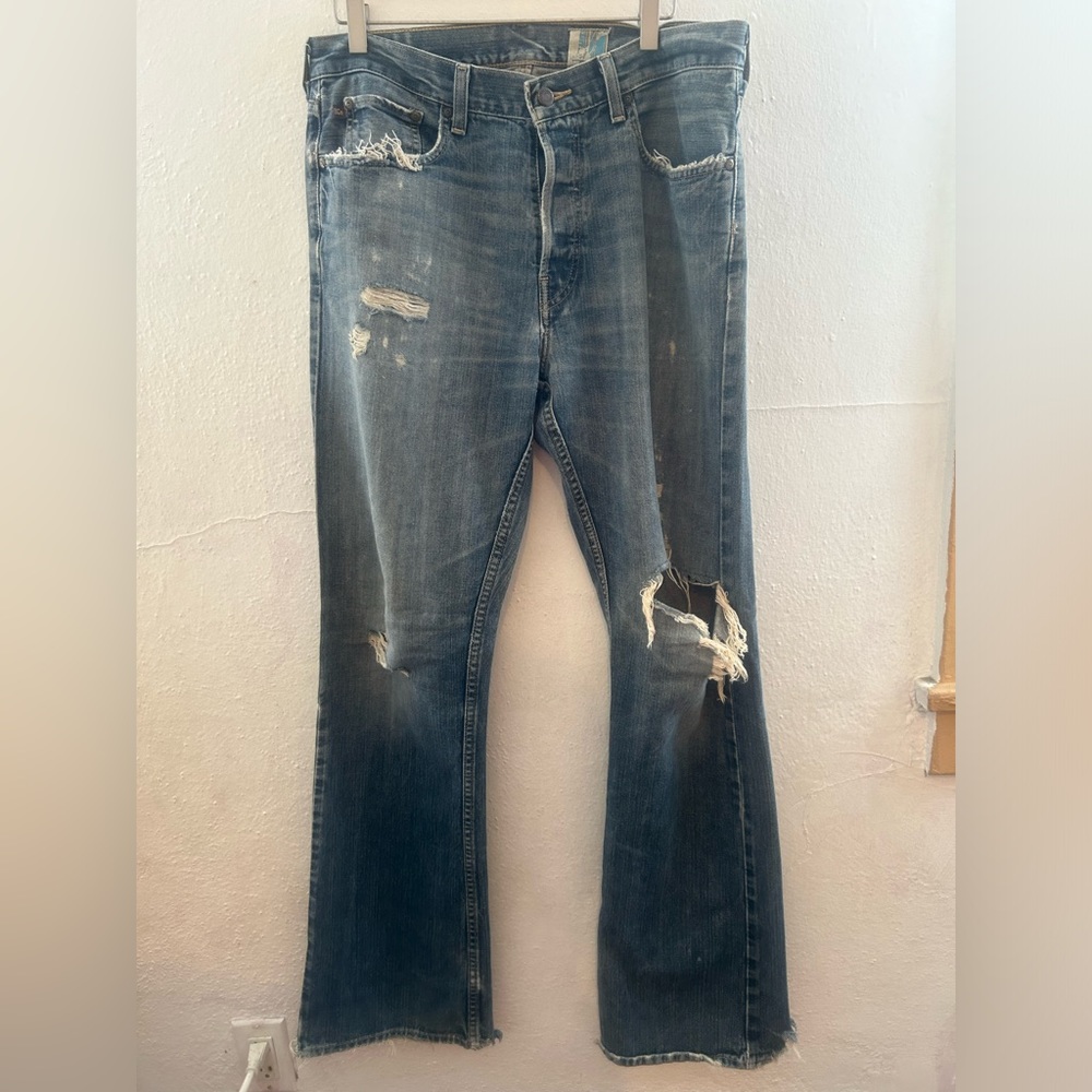 Hollister vintage blue distress denim size 32x34